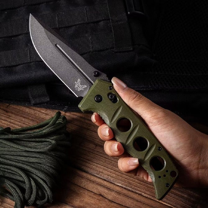Benchmade Butterfly 275SFE-2 Adamus Heavy Duty Tactical Folding Knife Green