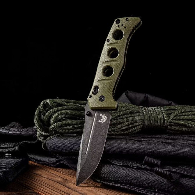 Benchmade Butterfly 275SFE-2 Adamus Heavy Duty Tactical Folding Knife Green
