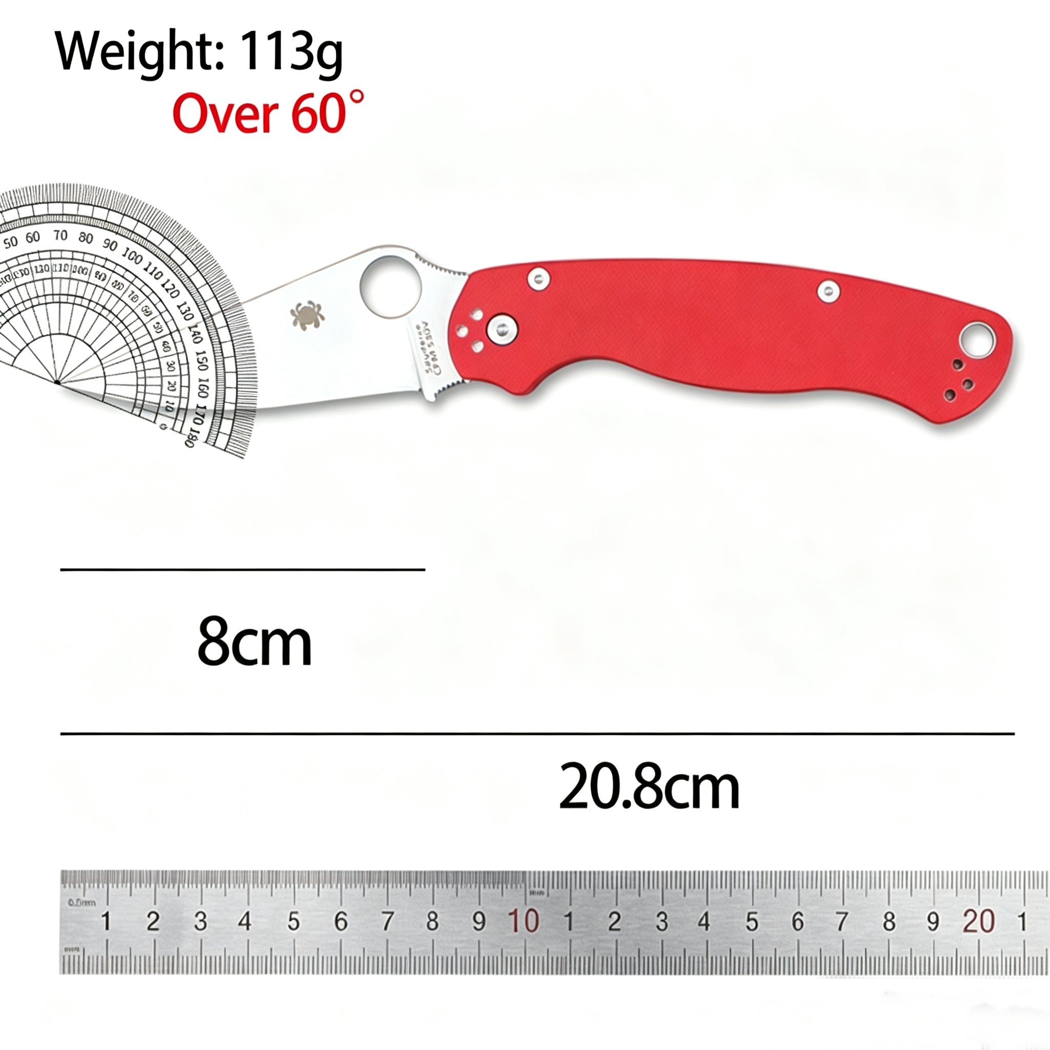 Spyderco C81 Folding Knife – Portable Fruit/Utility Knife, Outdoor Camping Tool, G10 Handle, Ball-Bearing Pivot, EDC Tool