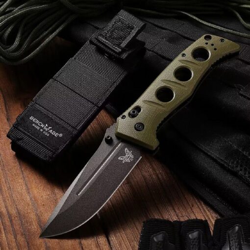 Benchmade Butterfly 275SFE-2 Adamus Heavy Duty Tactical Folding Knife Green