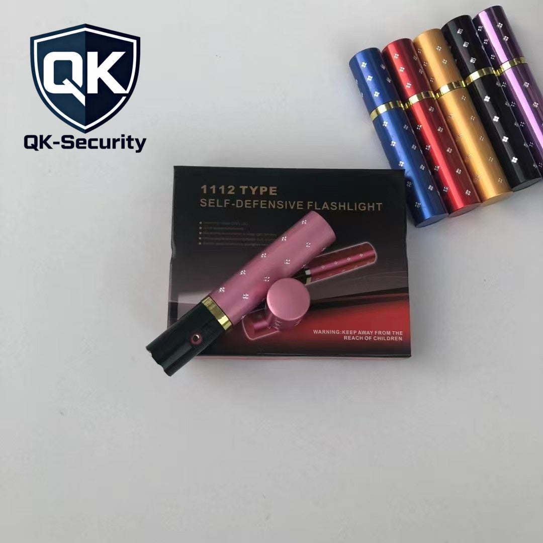 Buy 5 get 2 free！Portable Stun Gun Flashlight Combo, Personal Safety Self Defense Weapon for Outdoor & Daily Use