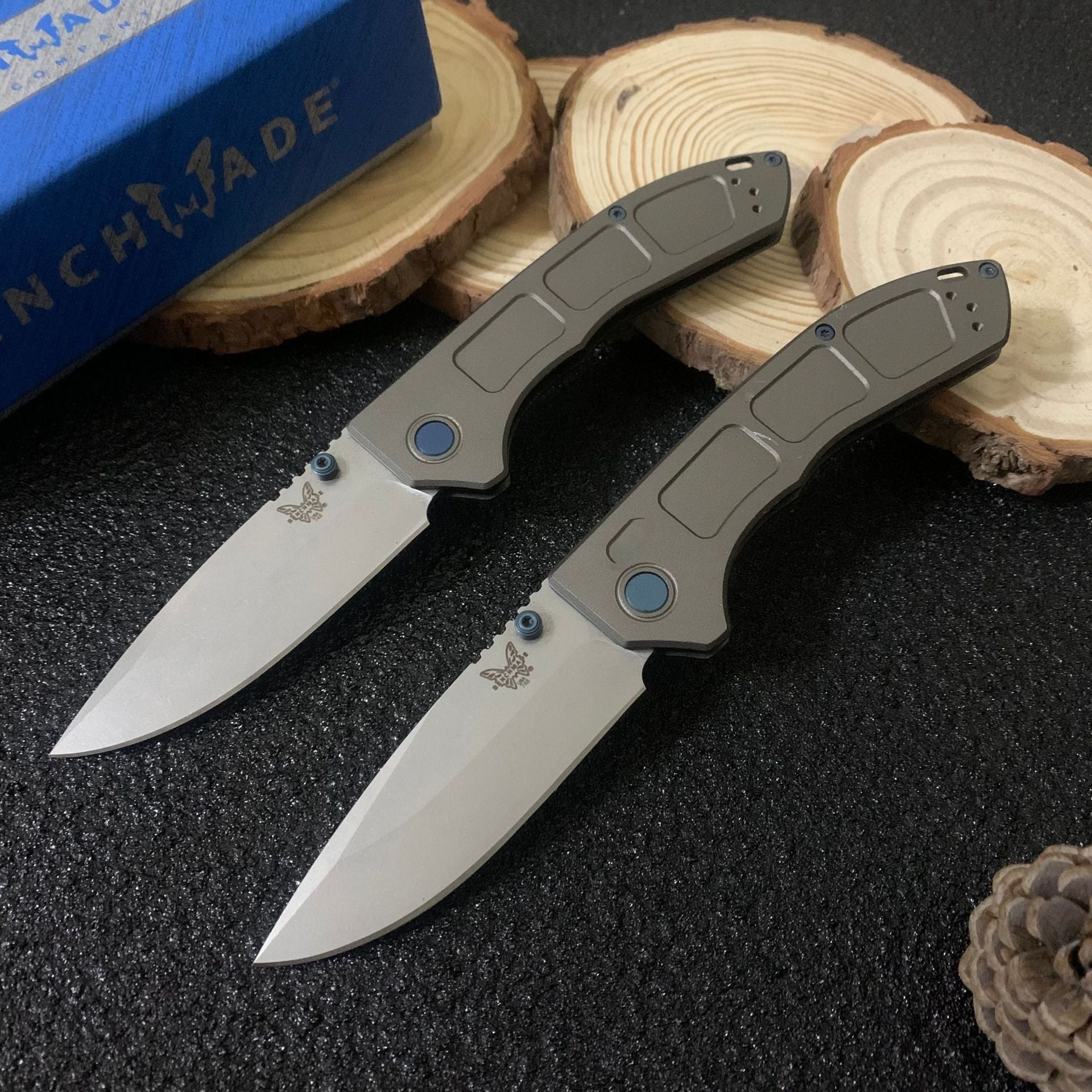 Benchmade 748 Aluminum Alloy Folding Knife – Portable EDC Knife for Wilderness Survival, Outdoor Camping, and Fishing
