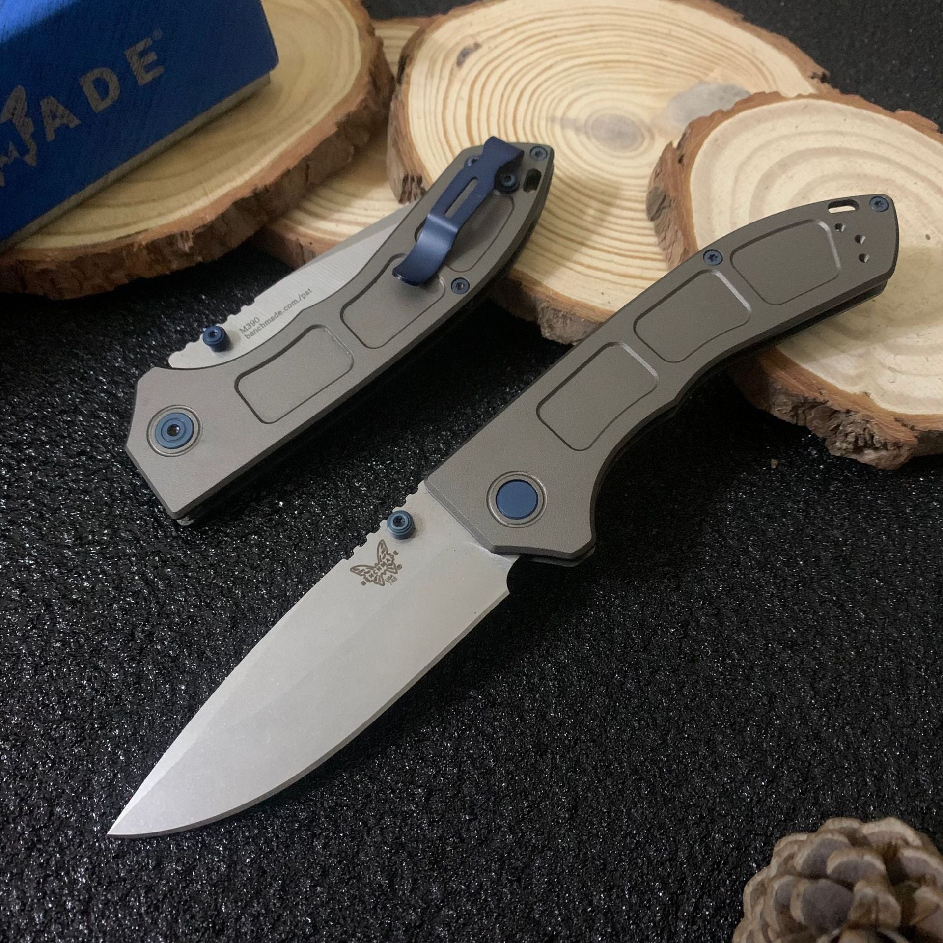 Benchmade 748 Aluminum Alloy Folding Knife – Portable EDC Knife for Wilderness Survival, Outdoor Camping, and Fishing