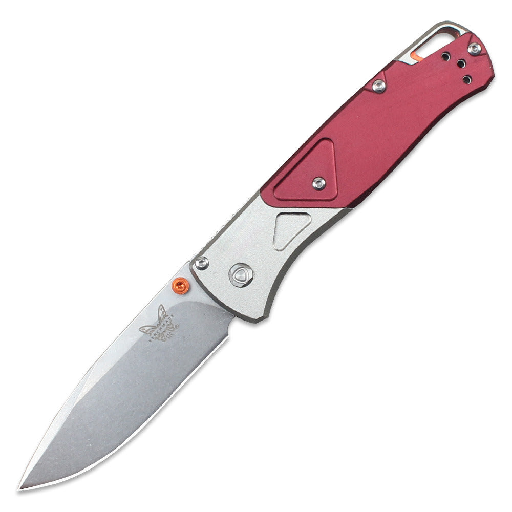 Benchmade 535-9 Folding Knife – Camping Knife with Aluminum Handle, High-Hardness Survival Knife, Outdoor Folding Knife