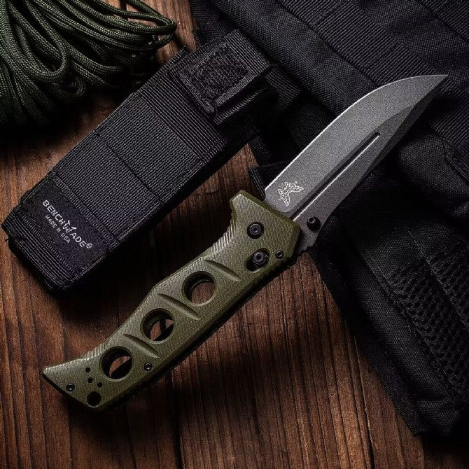Benchmade Butterfly 275SFE-2 Adamus Heavy Duty Tactical Folding Knife Green
