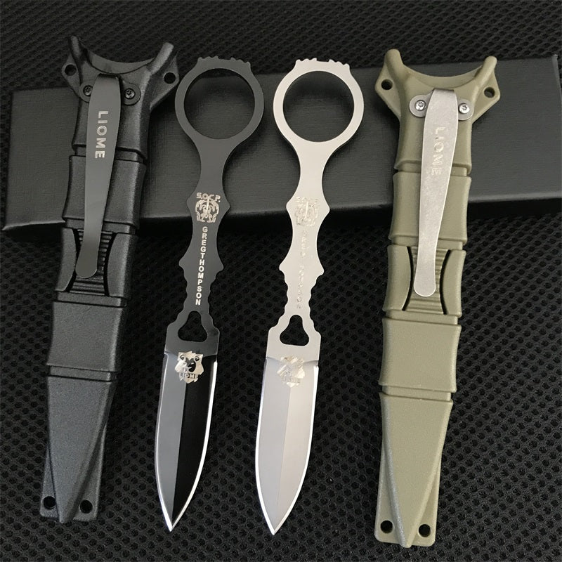 Liome 176 Fixed blade Knife Outdoor Camping Military Knives Hunting Safety-defend Portable Tactical Pocket Straight EDC Tool